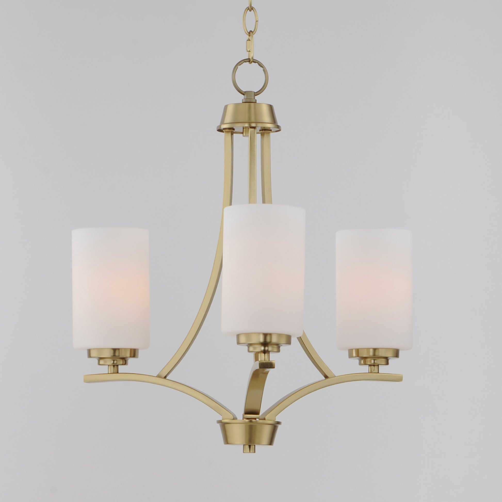 Deven 3-Light Chandelier Satin Brass by Maxim Lighting