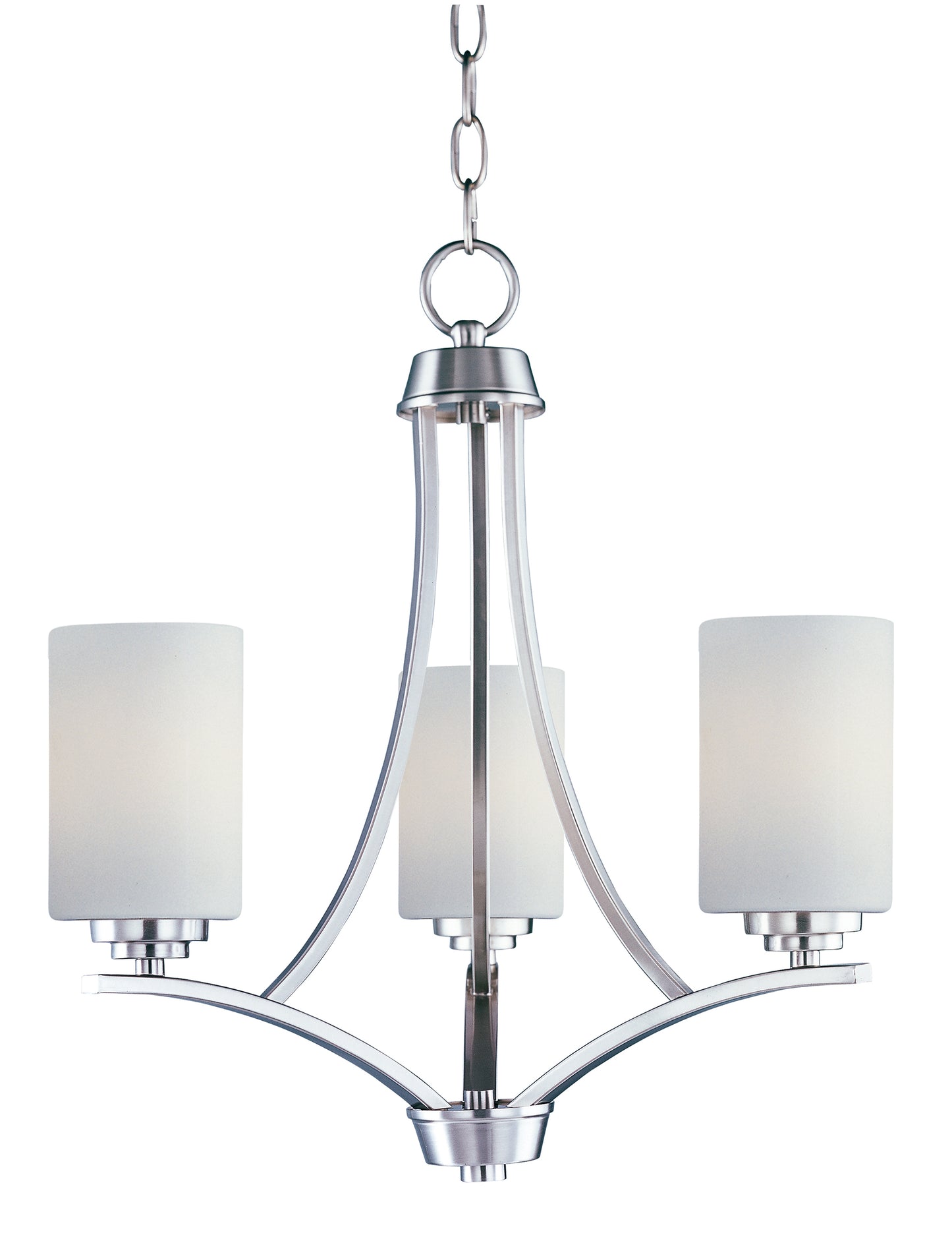 Deven 3-Light Chandelier Satin Nickel by Maxim Lighting