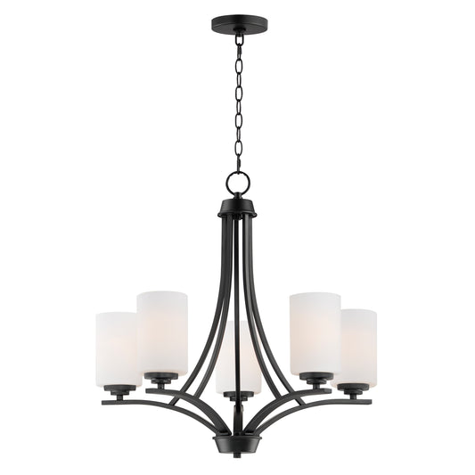 Deven 5-Light Chandelier Black by Maxim Lighting