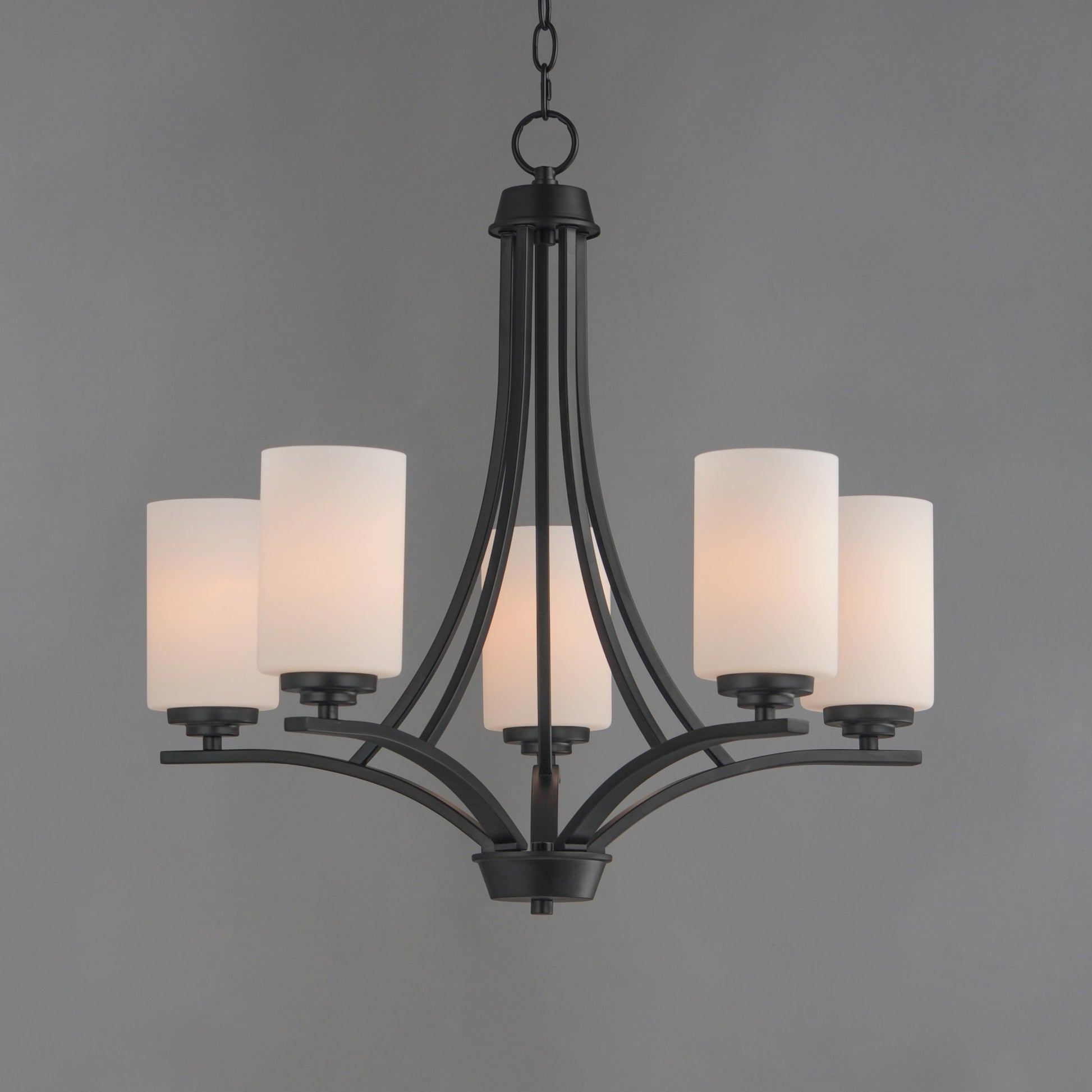 Deven 5-Light Chandelier Black by Maxim Lighting