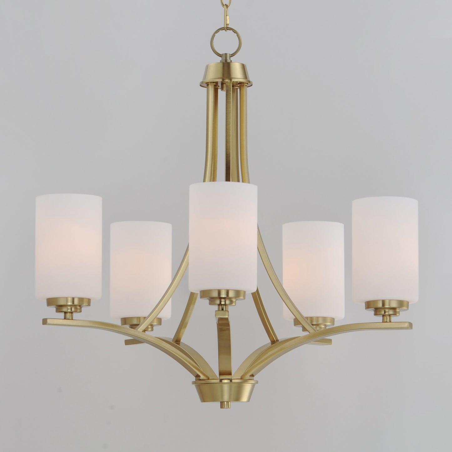 Deven 5-Light Chandelier Satin Brass by Maxim Lighting