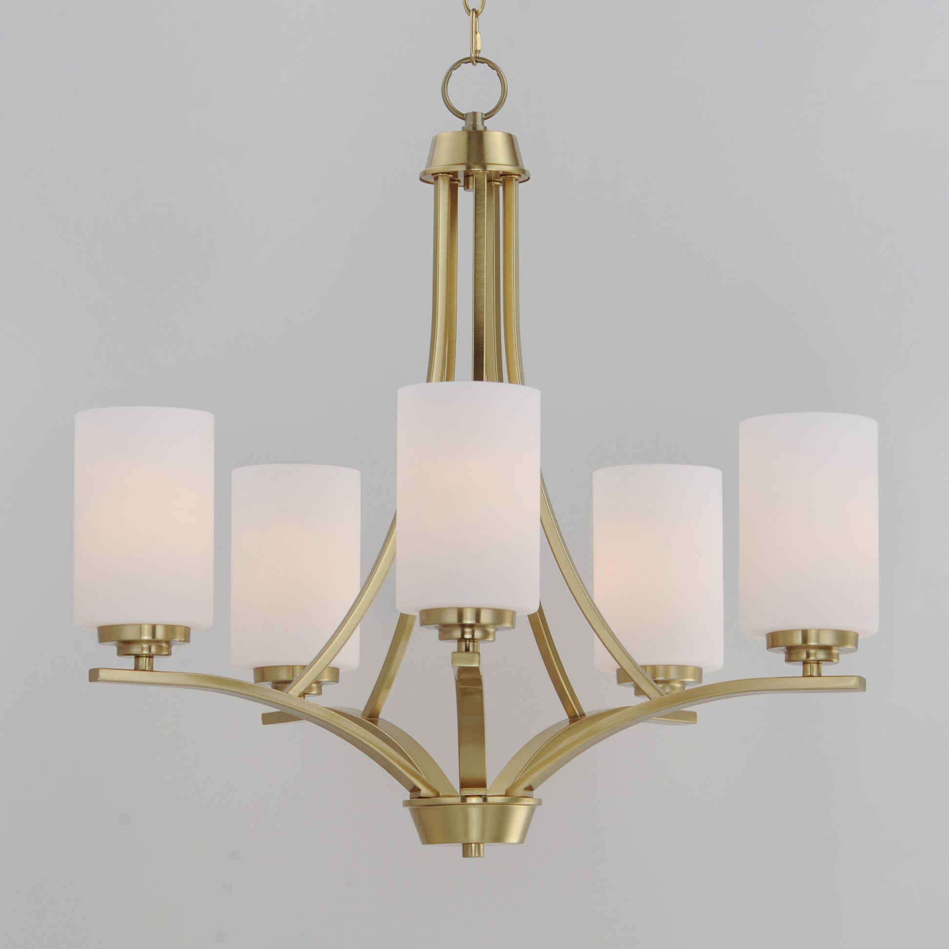 Deven 5-Light Chandelier Satin Brass by Maxim Lighting