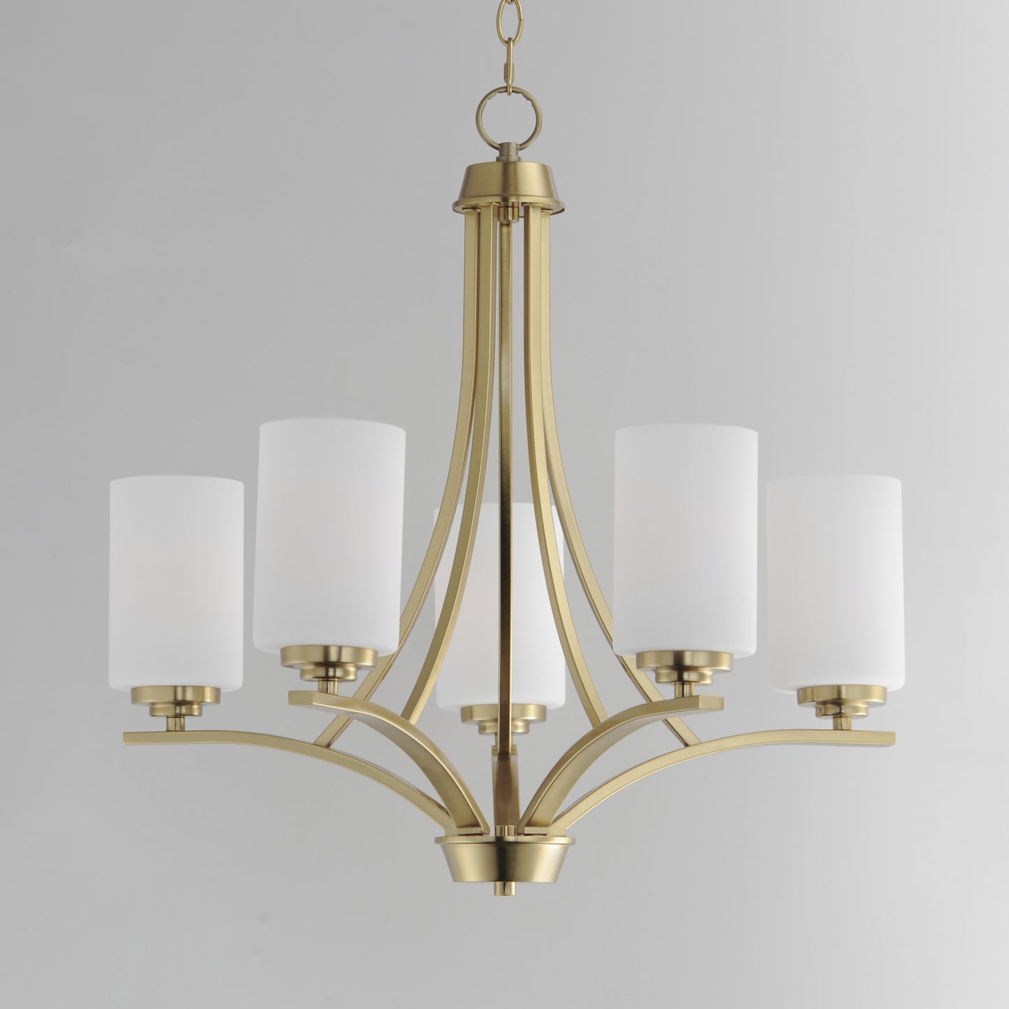 Deven 5-Light Chandelier Satin Brass by Maxim Lighting