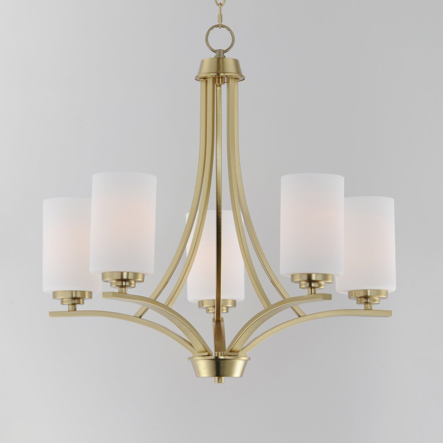 Deven 5-Light Chandelier Satin Brass by Maxim Lighting