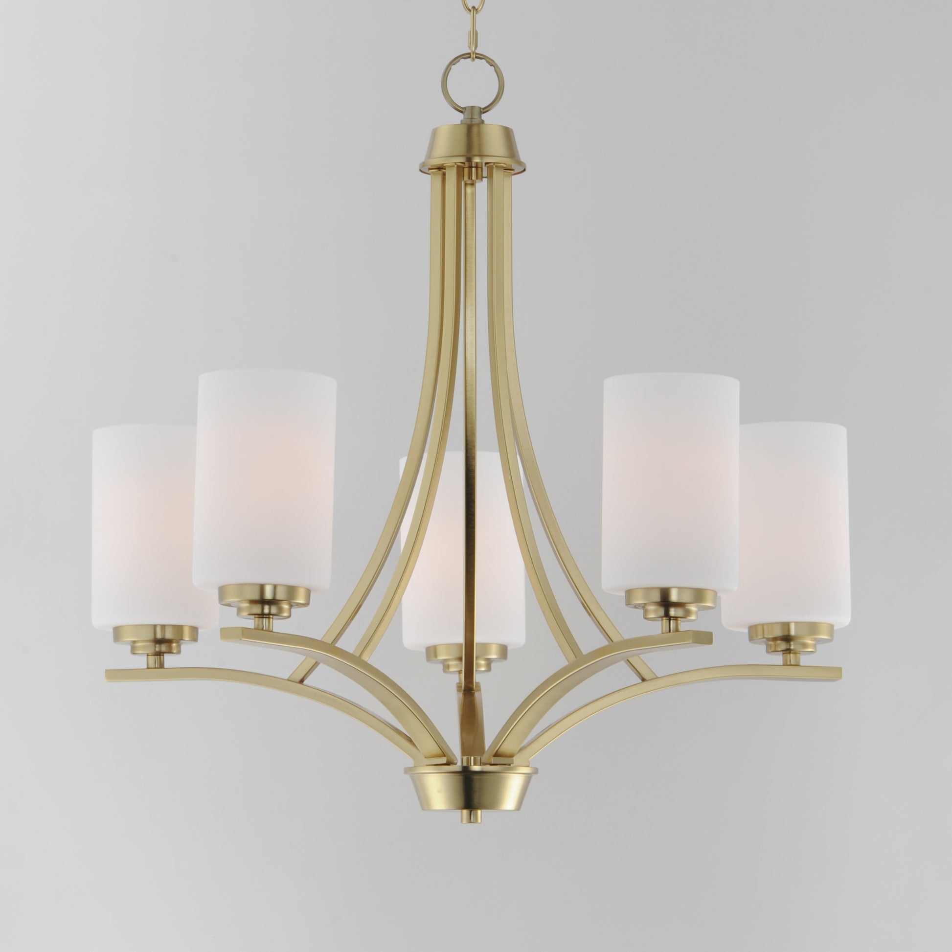 Deven 5-Light Chandelier Satin Brass by Maxim Lighting