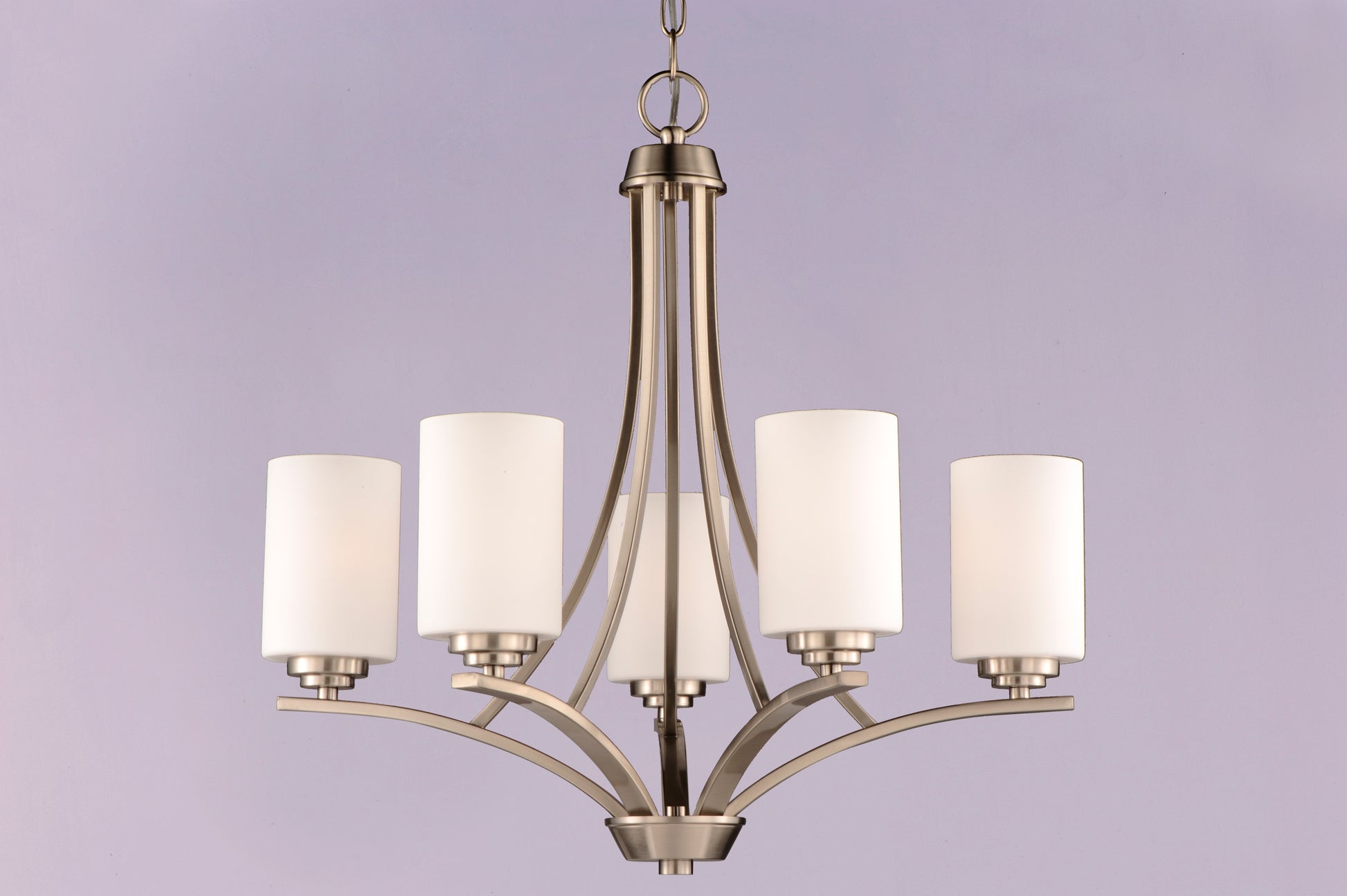 Deven 5-Light Chandelier Satin Nickel by Maxim Lighting