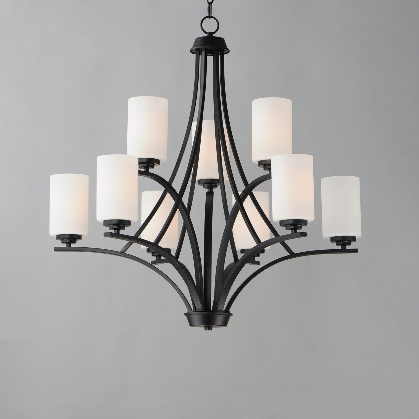 Deven 9-Light Chandelier Black by Maxim Lighting