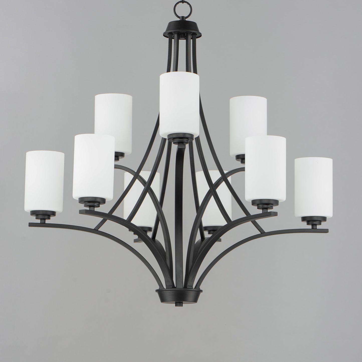Deven 9-Light Chandelier Black by Maxim Lighting