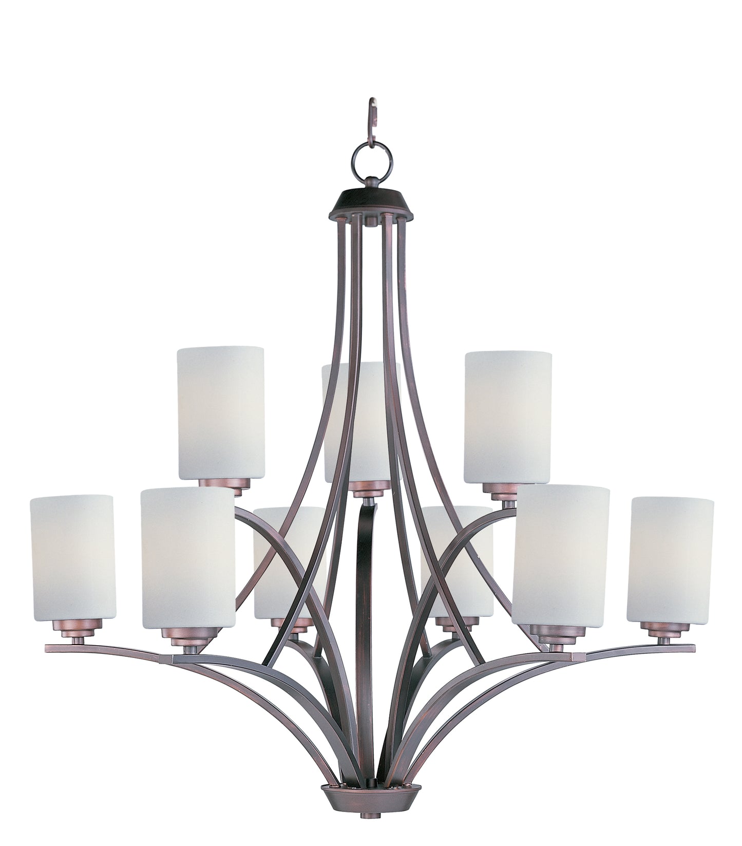 Deven 9-Light Chandelier Oil Rubbed Bronze by Maxim Lighting