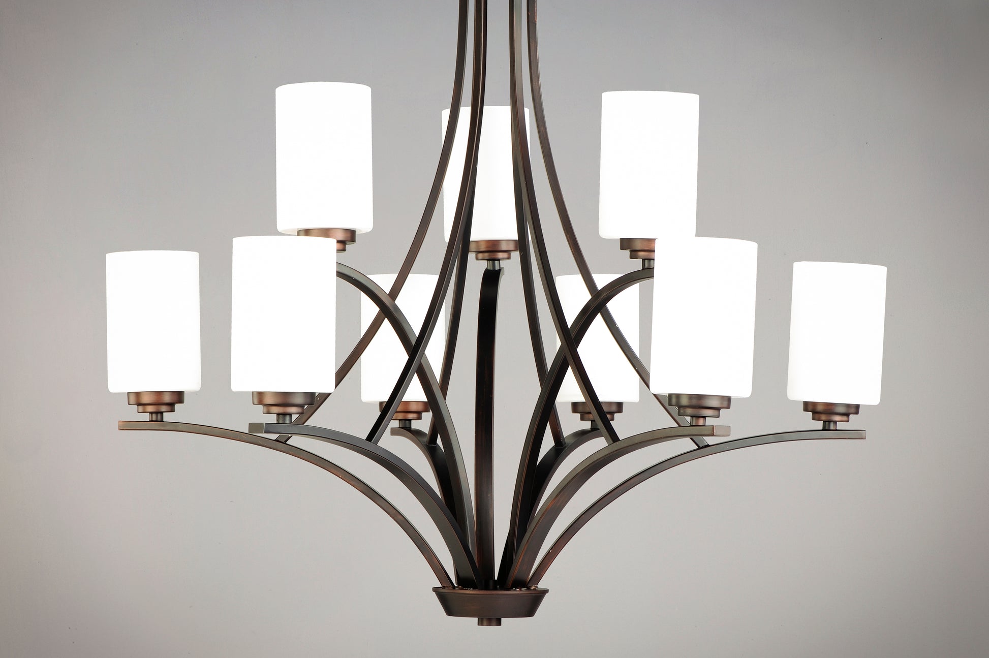 Deven 9-Light Chandelier Oil Rubbed Bronze by Maxim Lighting