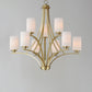 Deven 9-Light Chandelier Satin Brass by Maxim Lighting