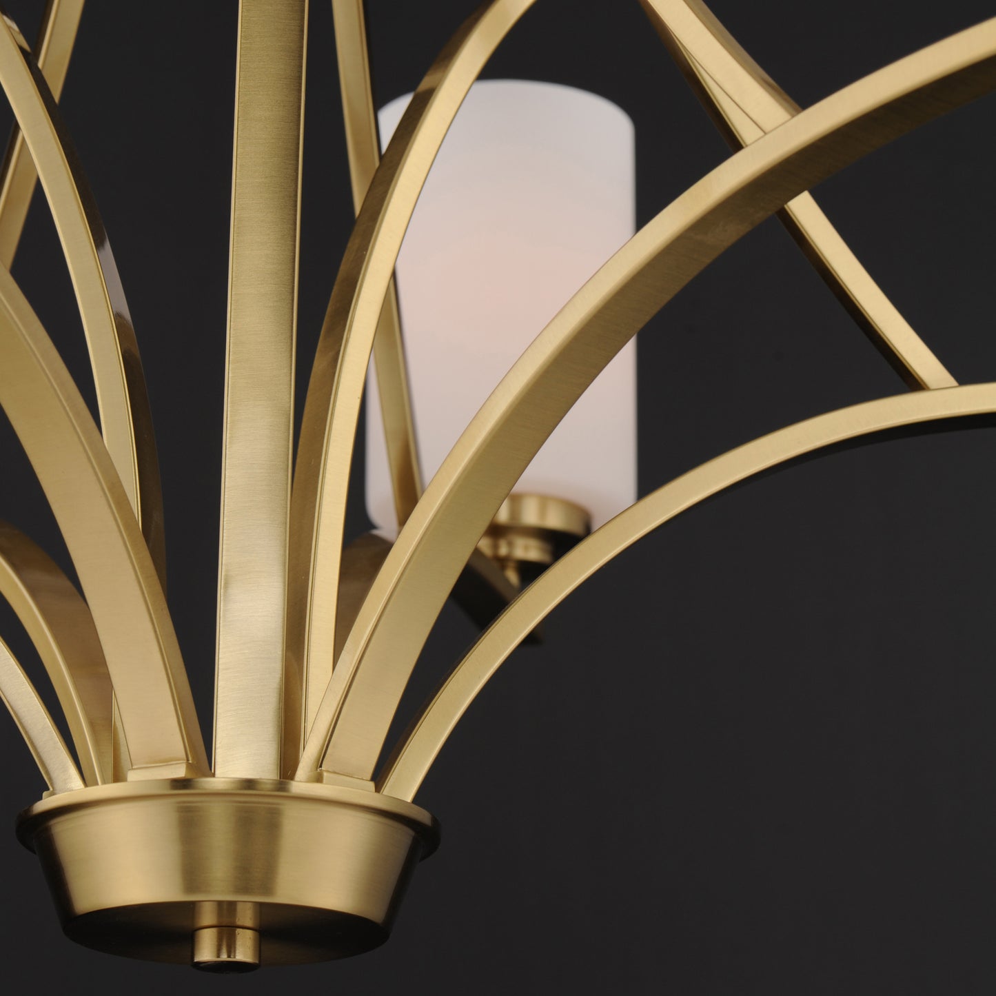 Deven 9-Light Chandelier Satin Brass by Maxim Lighting