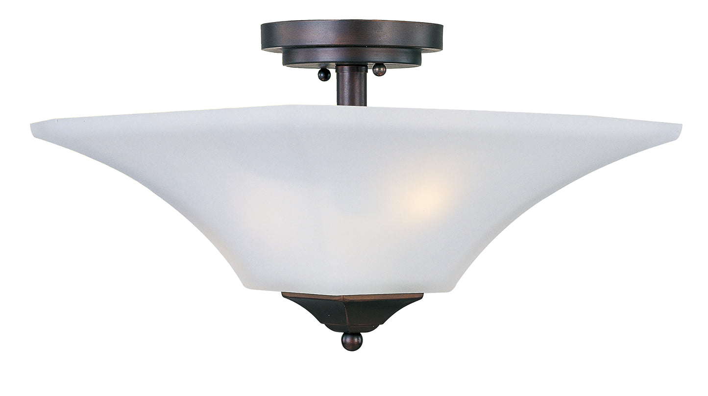 Aurora 2-Light Semi-Flush Mount Oil Rubbed Bronze by Maxim Lighting