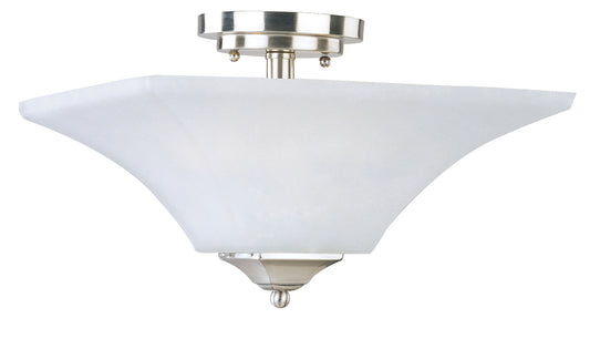 Aurora 2-Light Semi-Flush Mount Satin Nickel by Maxim Lighting