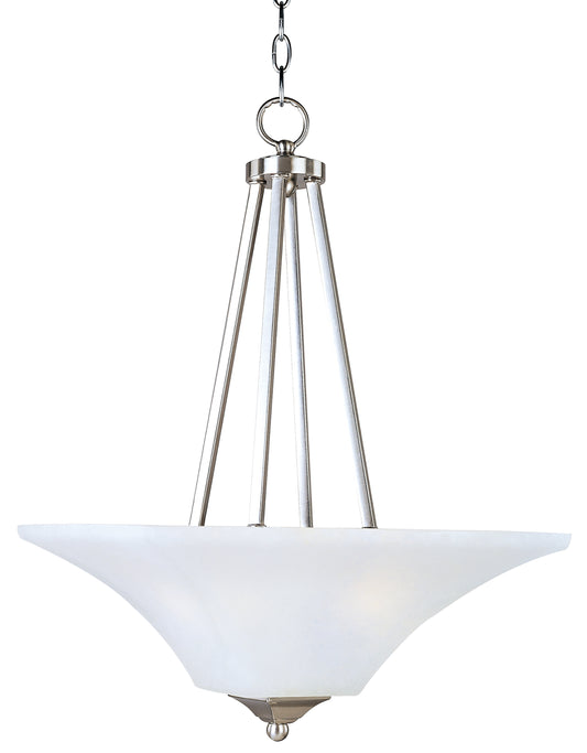 Aurora 2-Light Invert Bowl Pendant Satin Nickel by Maxim Lighting