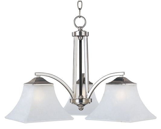 Aurora 3-Light Chandelier Satin Nickel by Maxim Lighting