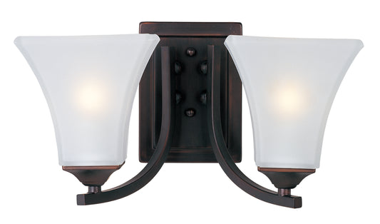 Aurora 2-Light Bath Vanity Oil Rubbed Bronze by Maxim Lighting