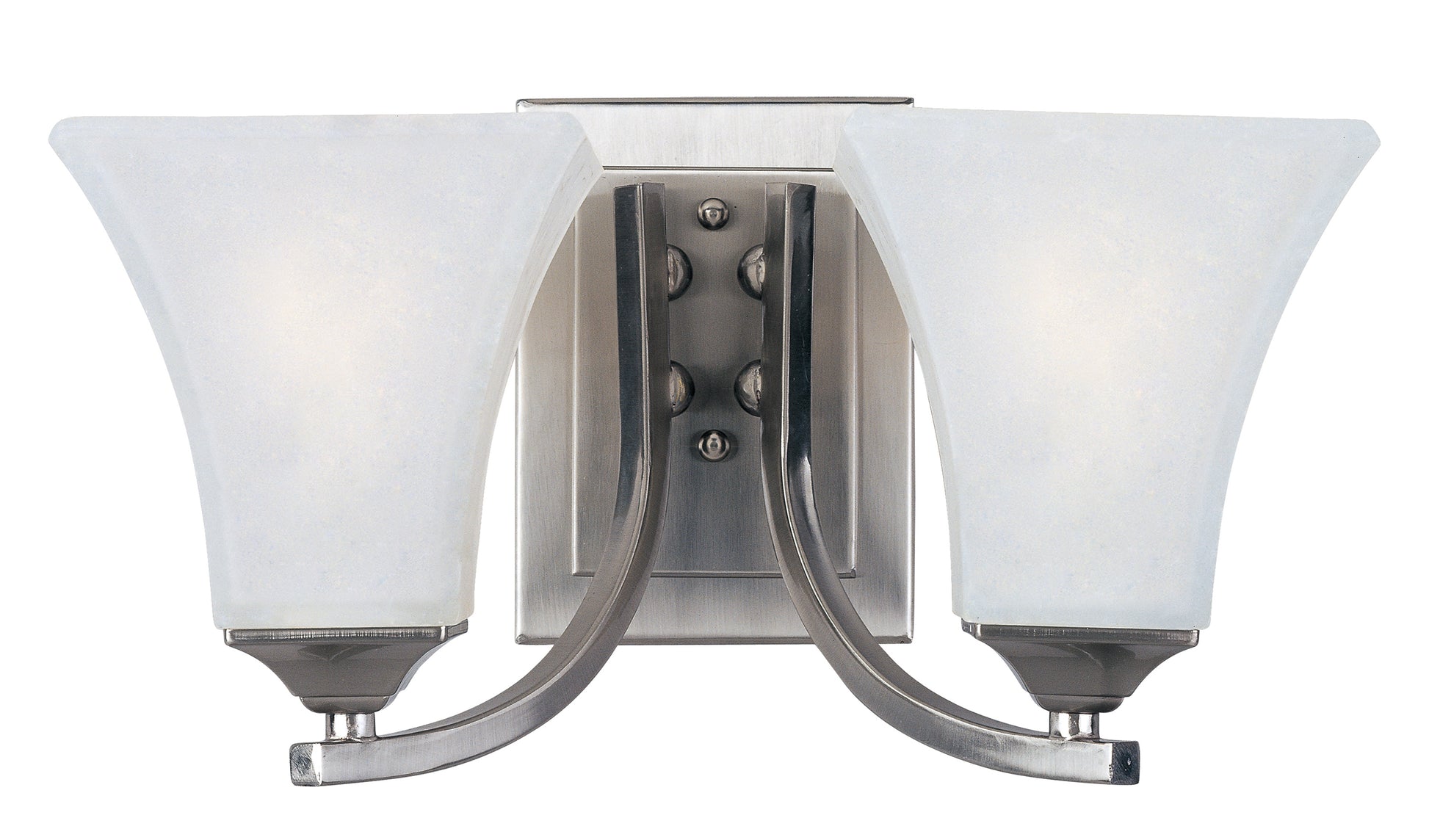 Aurora 2-Light Bath Vanity Satin Nickel by Maxim Lighting