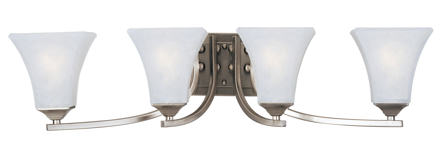 Aurora 4-Light Bath Vanity Satin Nickel by Maxim Lighting