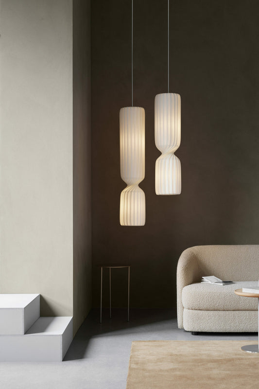 Tom Rossau TR41 pendant light – lit in a room