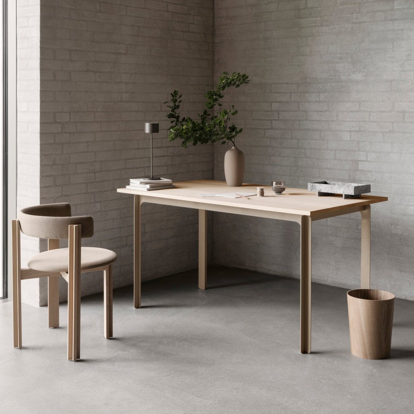 blomus Wilo Hardwood Wastepaper Basket Rectangular