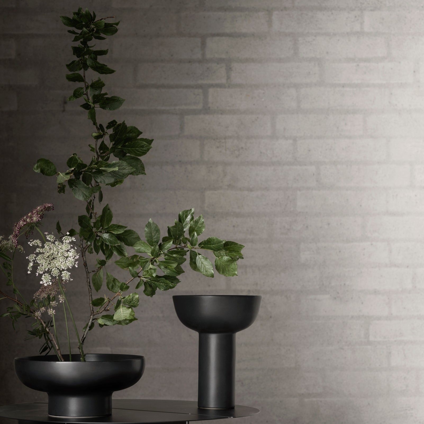 Miyabi Ceramic Vase Low Flower Grid Blomus 66627