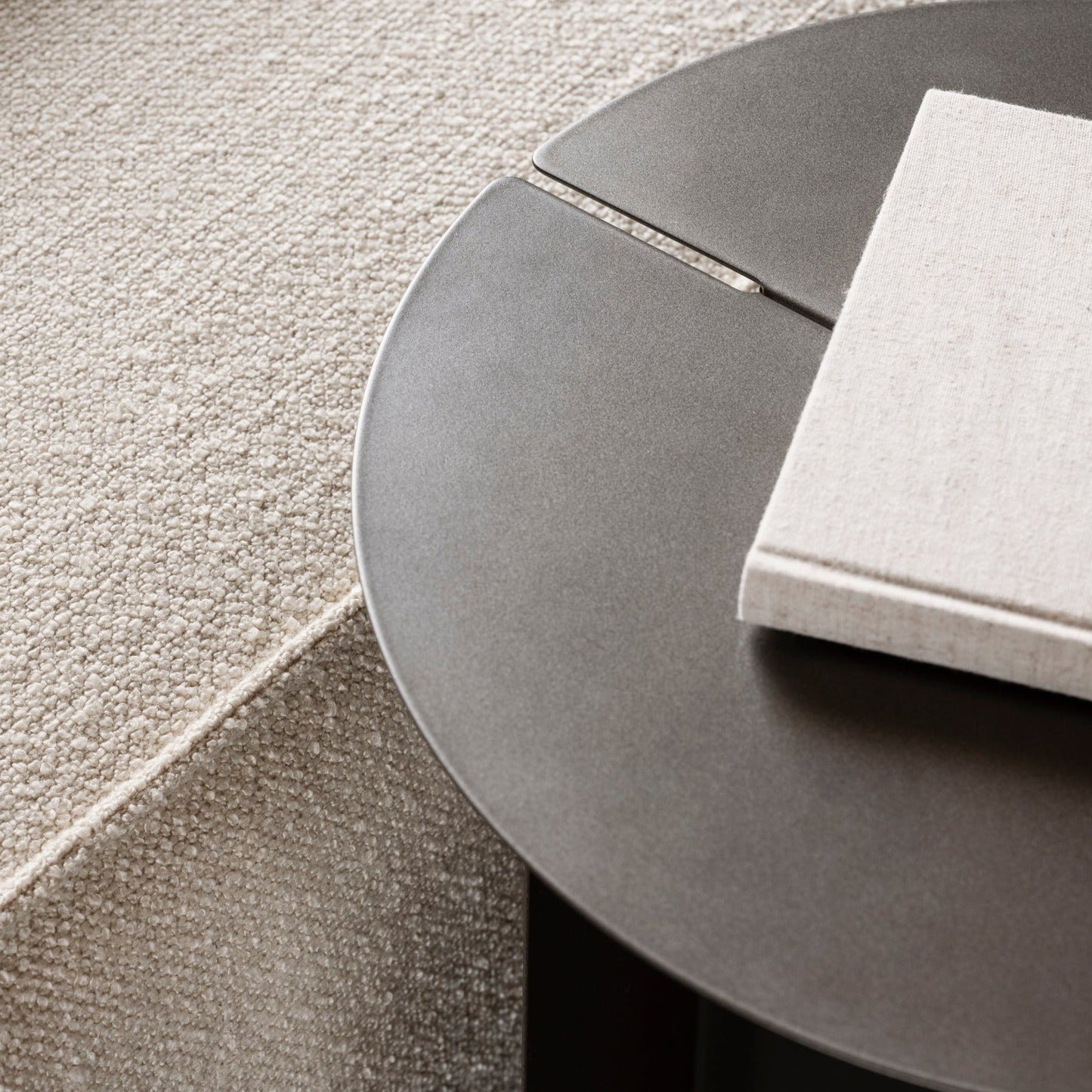 blomus Oru Steel Side Table Medium 19.7" Diameter, Black