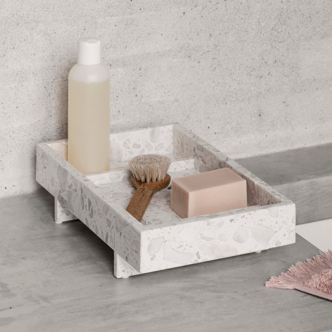 blomus Abento Marble Tray Tundra Sharkskin