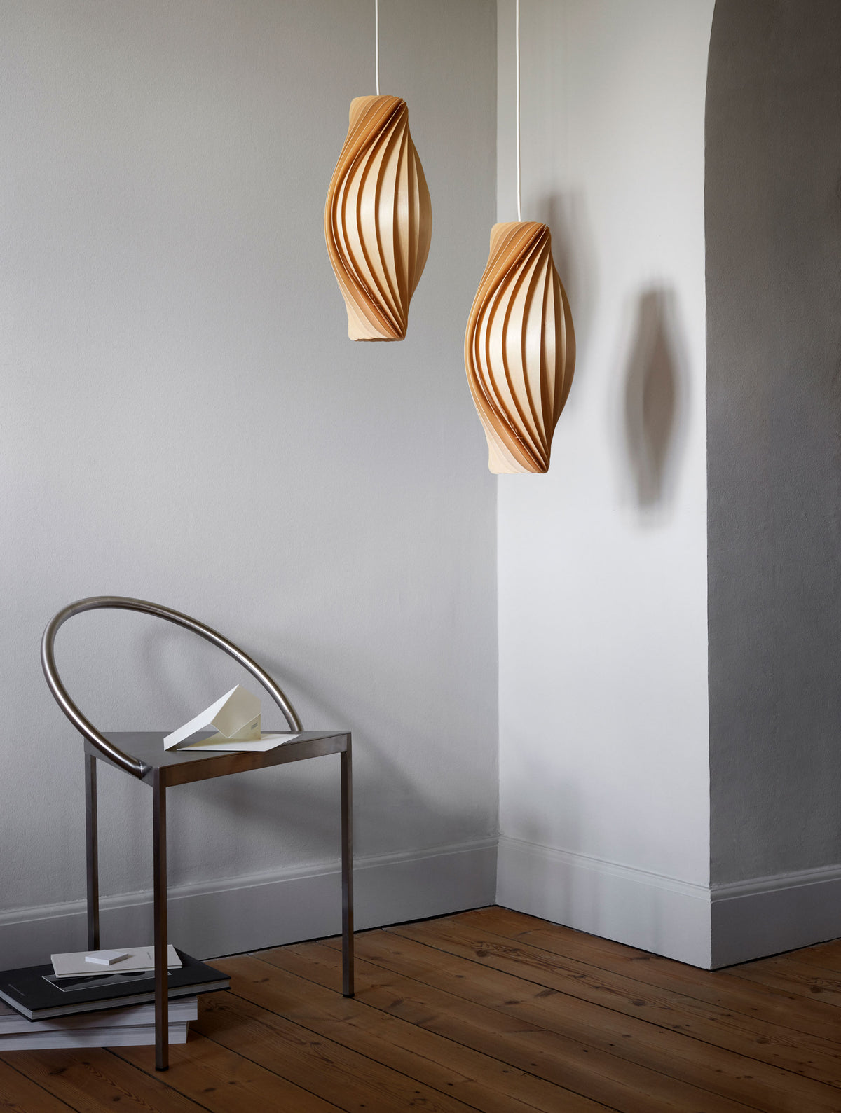 Tom Rossau No.111 pendant light – unlit in a living space