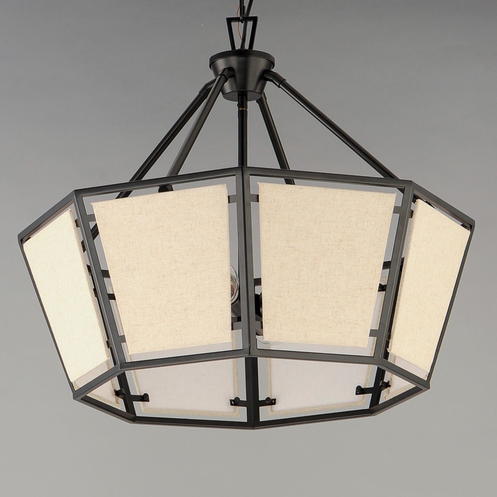 Montauk 4-Light Chandelier Black by Maxim Lighting