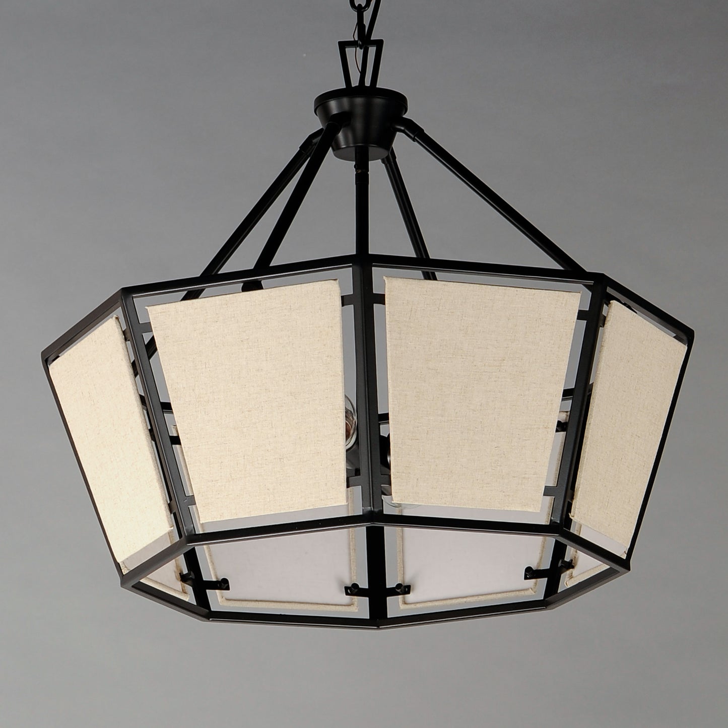 Montauk 4-Light Chandelier Black by Maxim Lighting