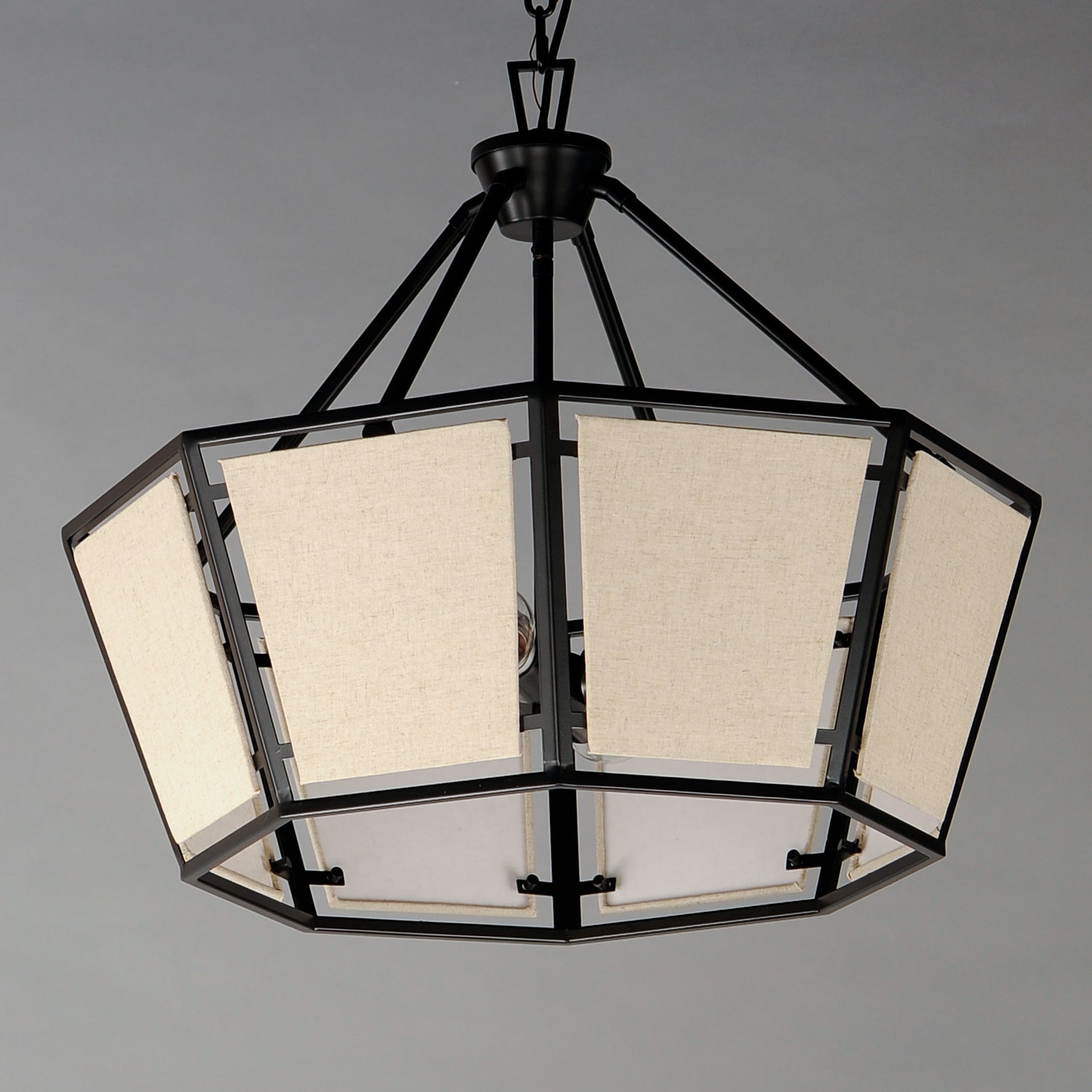 Montauk 4-Light Chandelier Black by Maxim Lighting