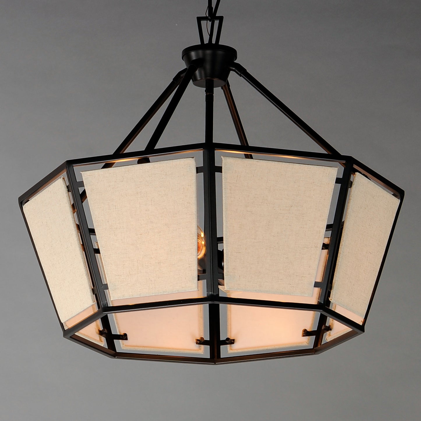 Montauk 4-Light Chandelier Black by Maxim Lighting
