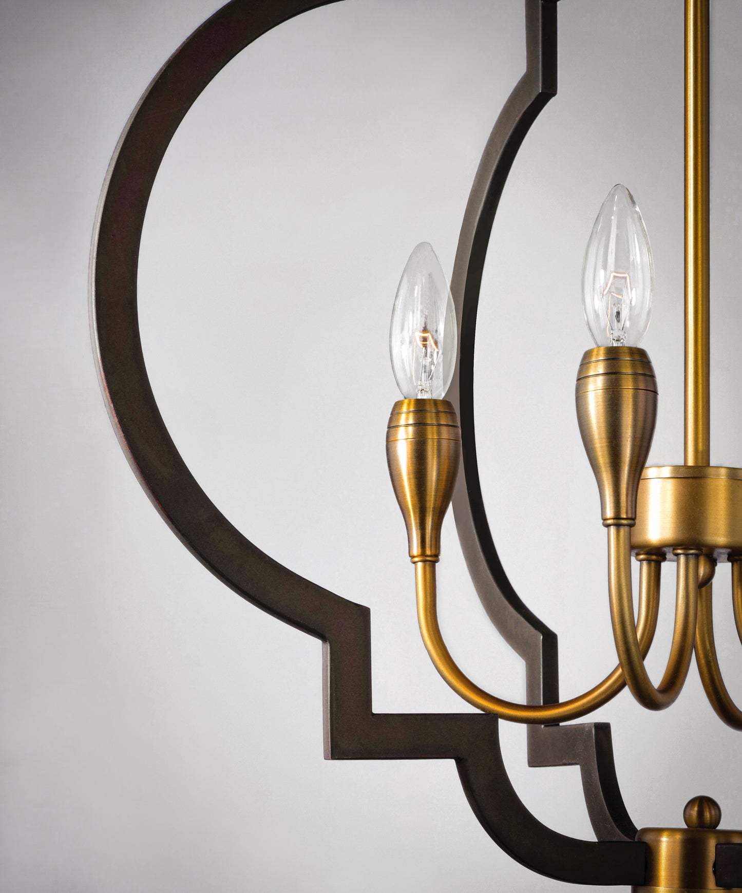 Crest 4-Light Chandelier Oil Rubbed Bronze/Antique Brass by Maxim Lighting