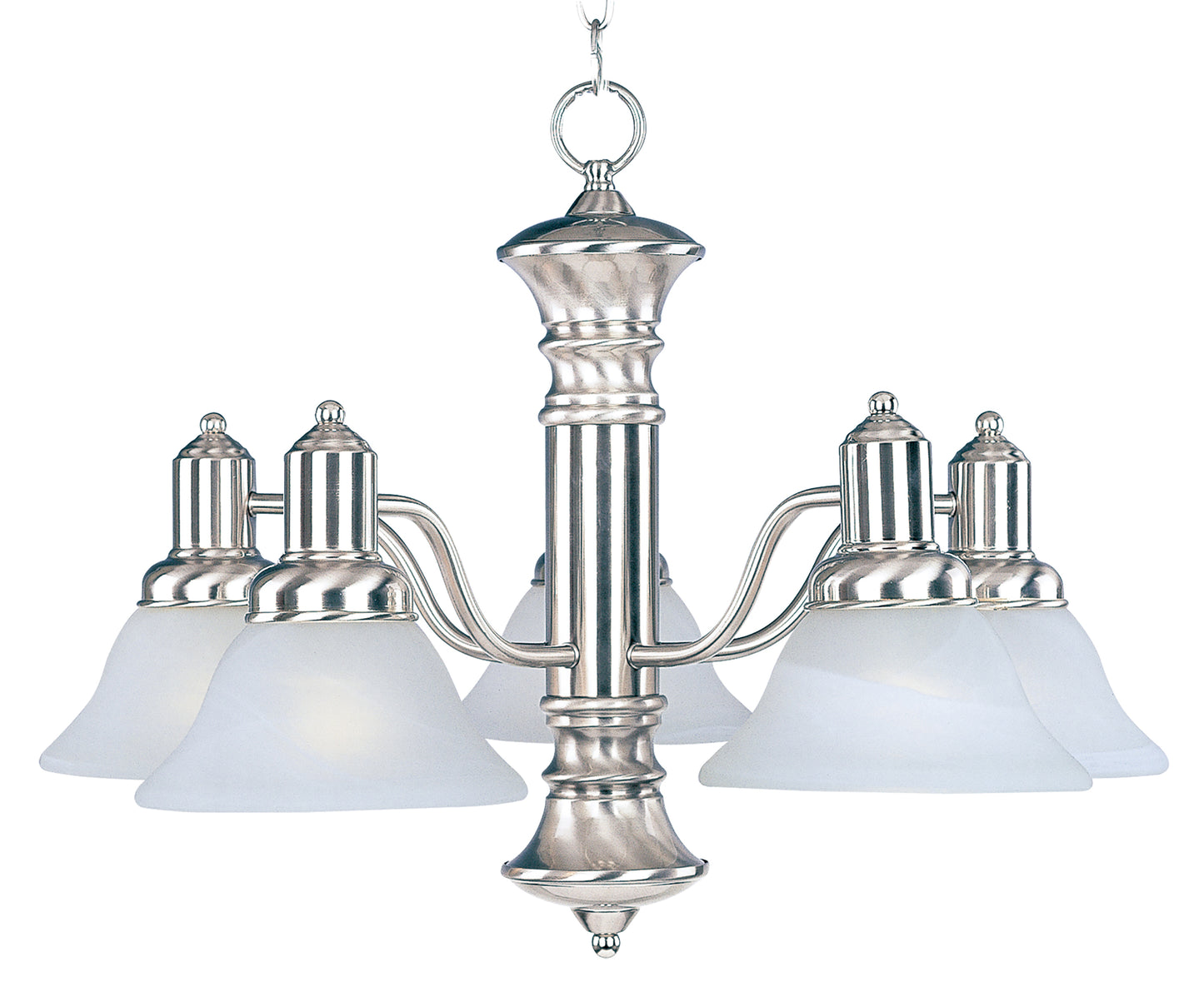 Newburg 5-Light Chandelier Satin Nickel by Maxim Lighting