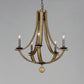 Basque 5-Light Chandelier Driftwood/Anthracite by Maxim Lighting