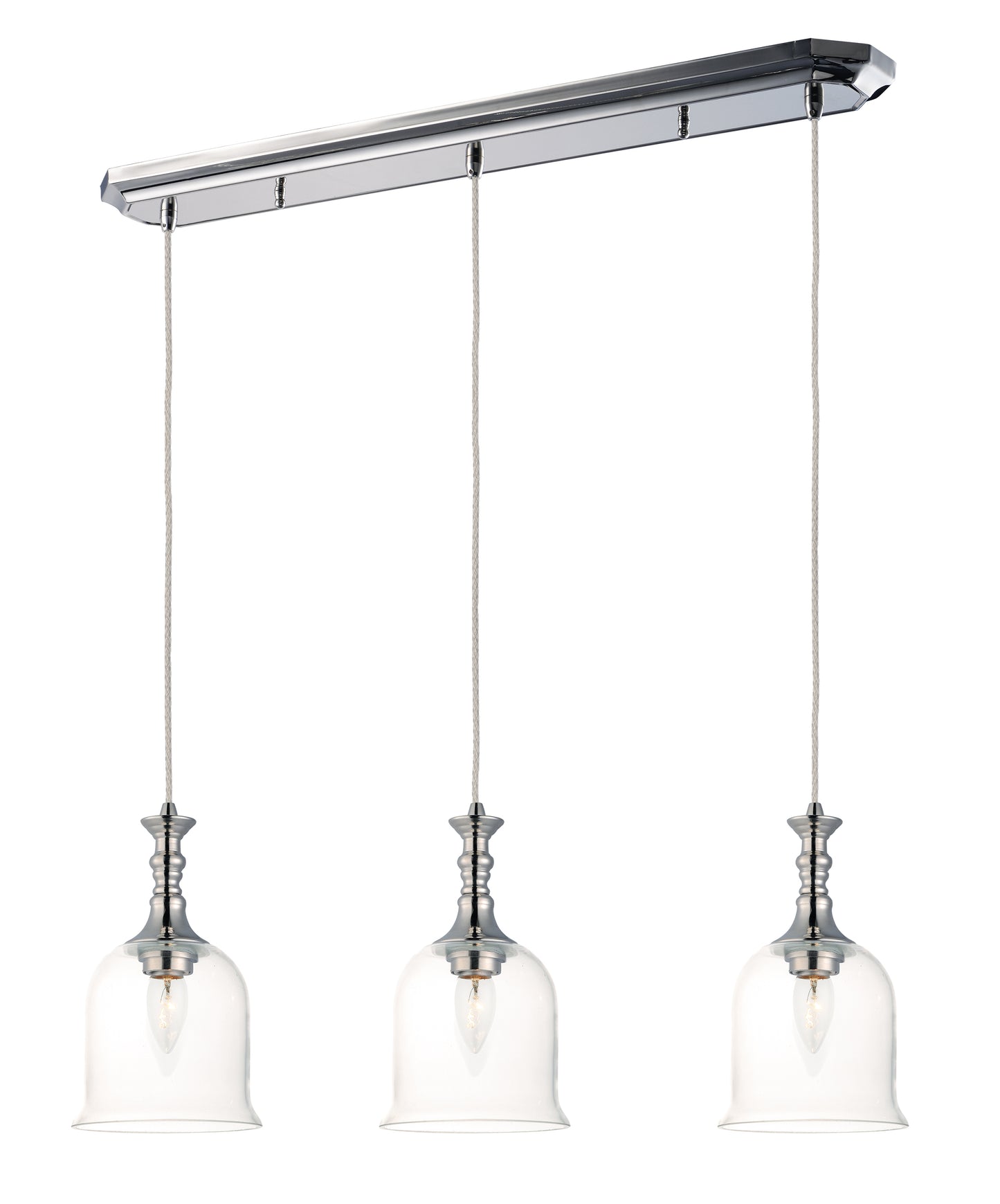 Centennial 3-Light Pendant Polished Nickel by Maxim Lighting