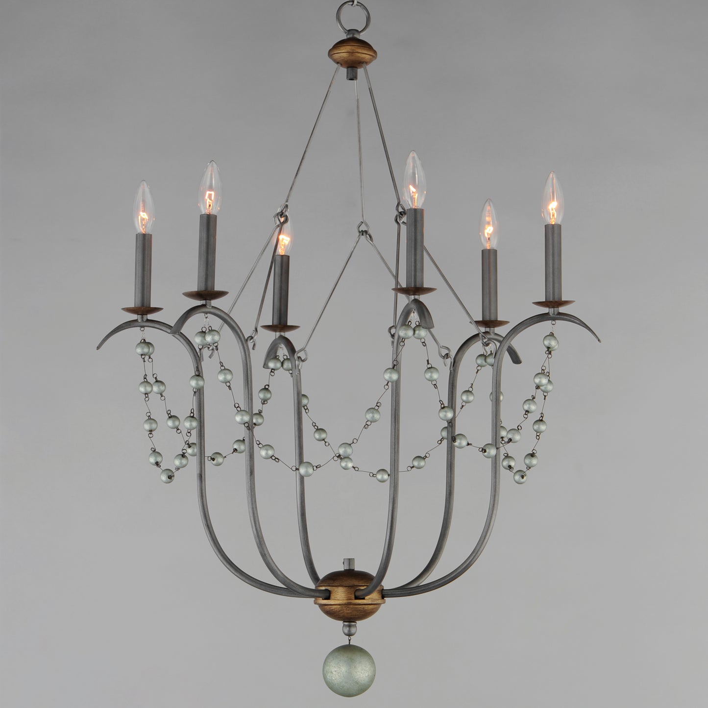 Formosa 6-Light Chandelier Golden Noir by Maxim Lighting
