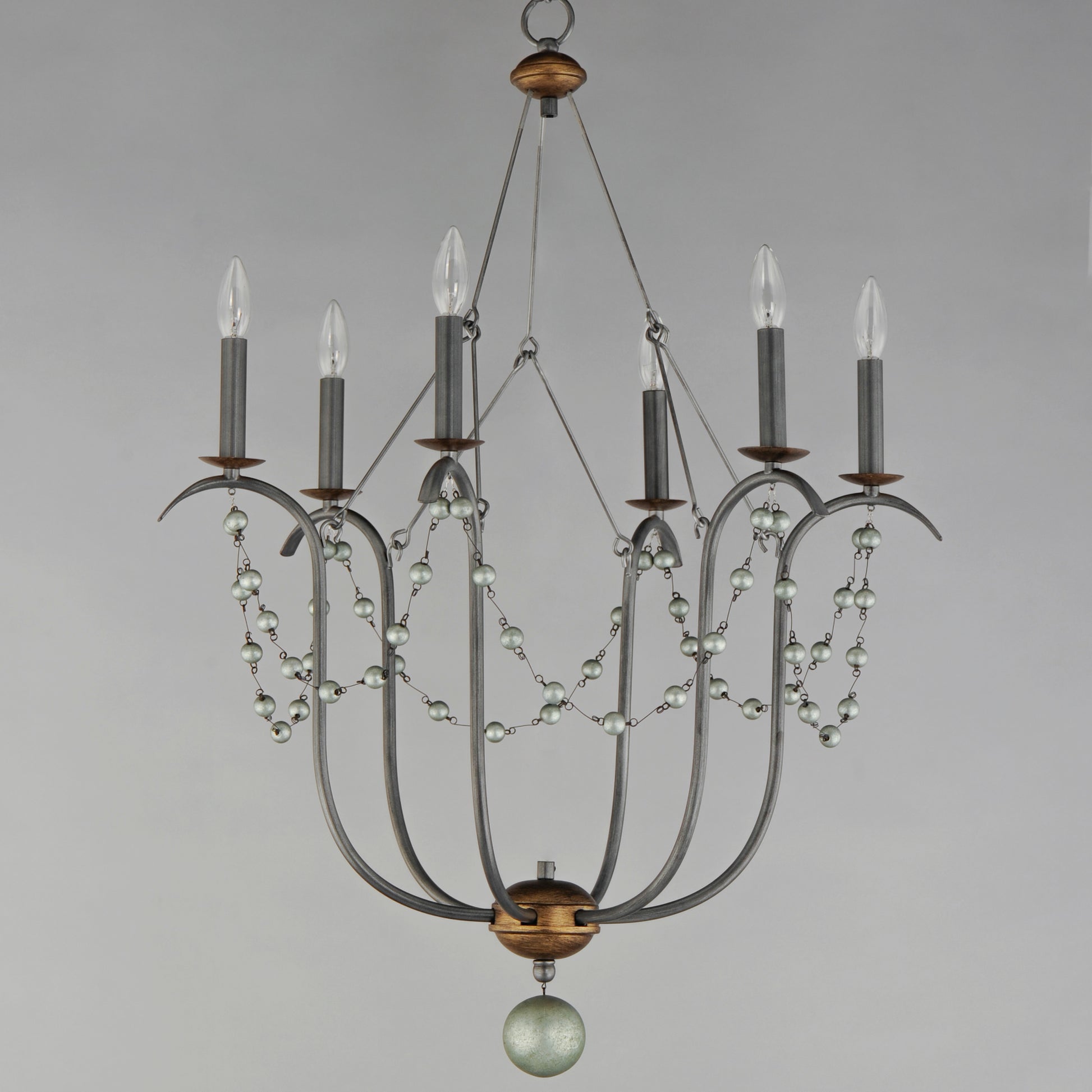 Formosa 6-Light Chandelier Golden Noir by Maxim Lighting