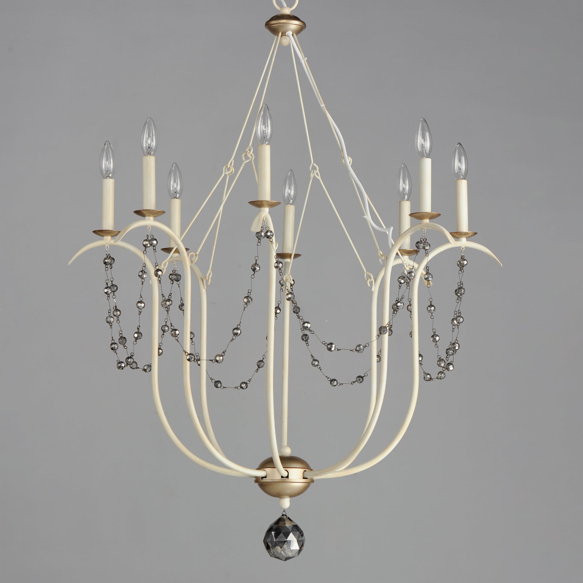 Formosa 8-Light Chandelier Ecru/Venetian Gold by Maxim Lighting