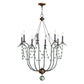Formosa 8-Light Chandelier Golden Noir by Maxim Lighting