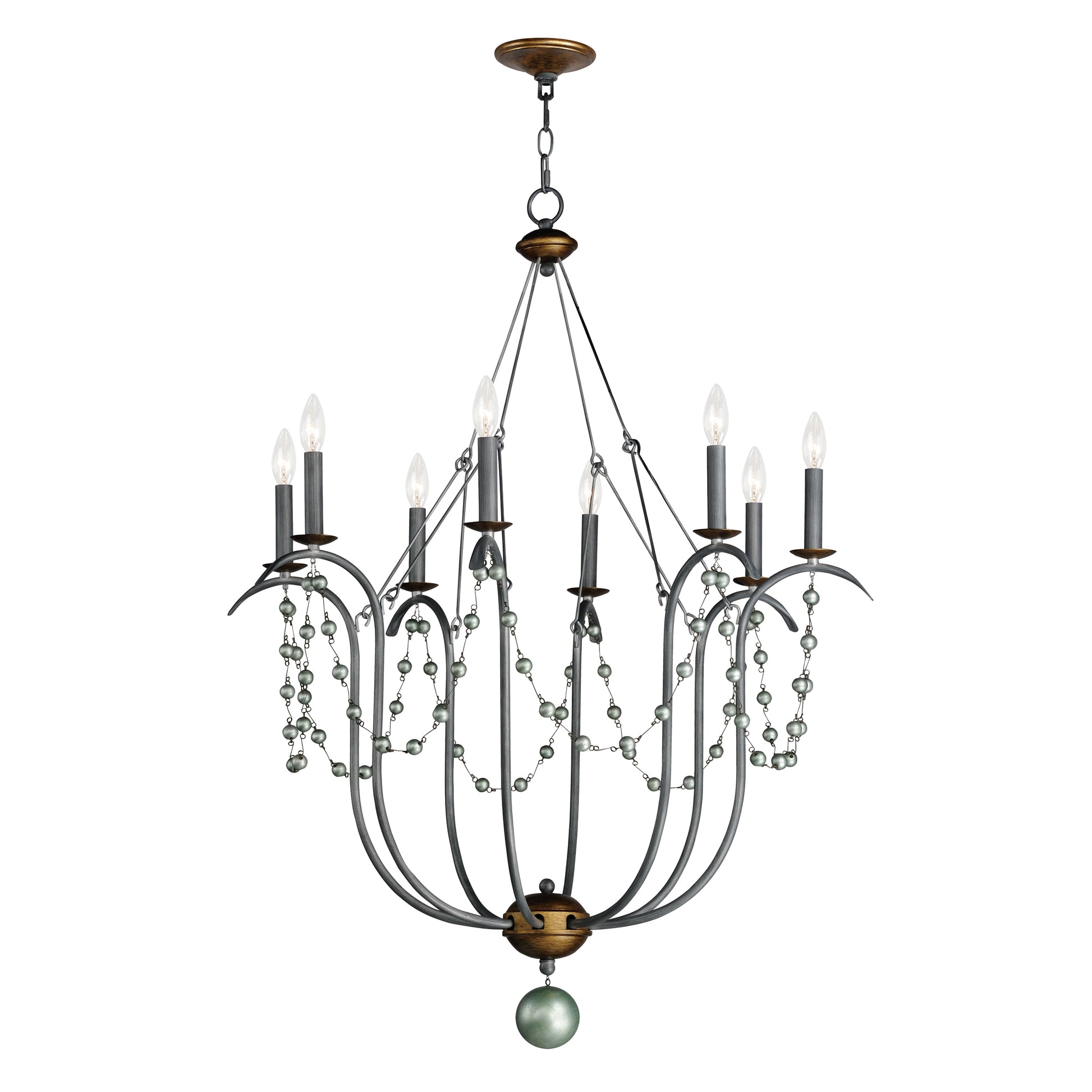 Formosa 8-Light Chandelier Golden Noir by Maxim Lighting