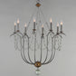 Formosa 8-Light Chandelier Golden Noir by Maxim Lighting