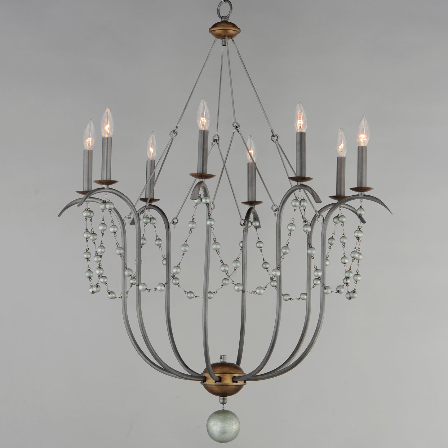 Formosa 8-Light Chandelier Golden Noir by Maxim Lighting