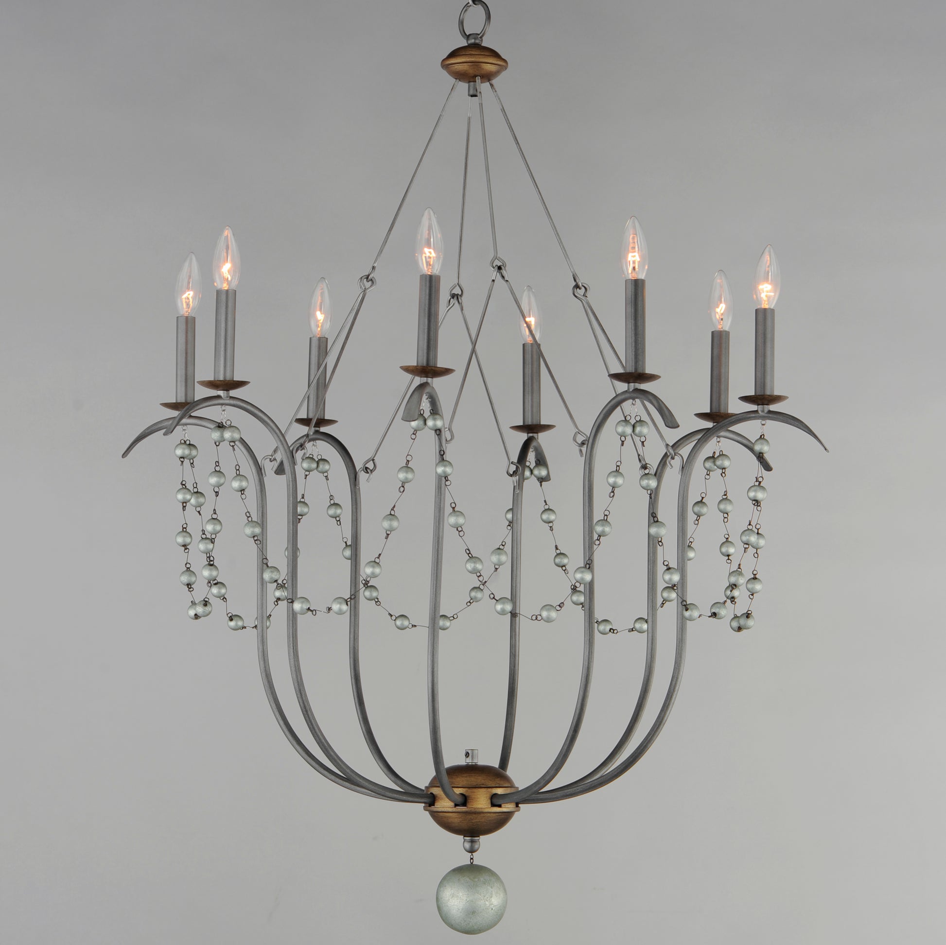Formosa 8-Light Chandelier Golden Noir by Maxim Lighting