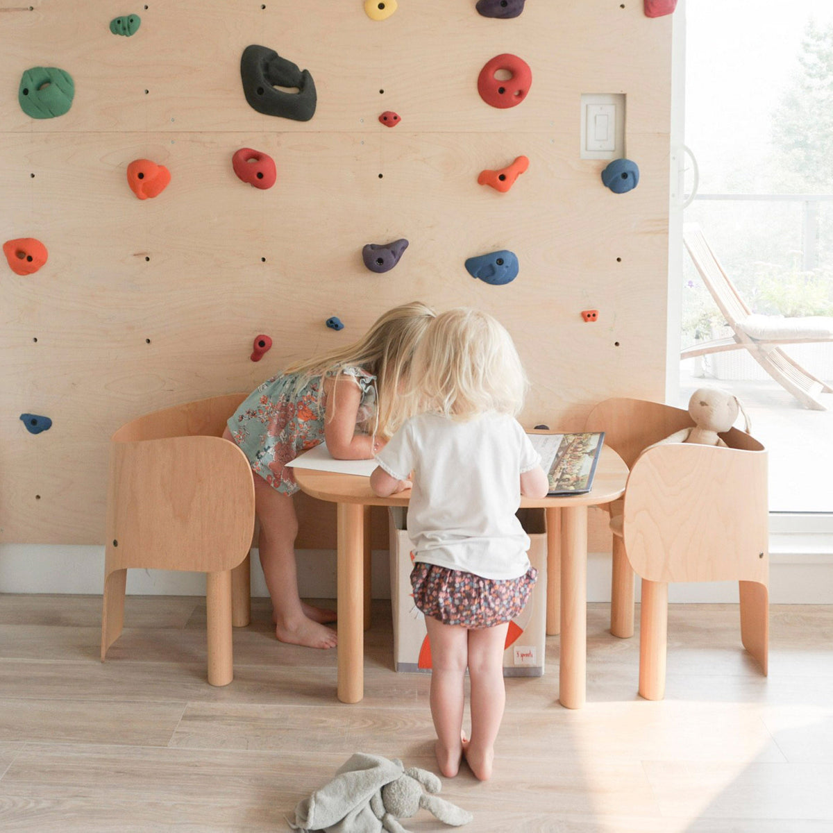 EO Play Elephant Table in natural beech – shown with Elephant Chairs (sold separately) (photo 5 of 8)