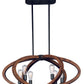 Bodega Bay 6-Light Pendant with Bulb Anthracite by Maxim Lighting
