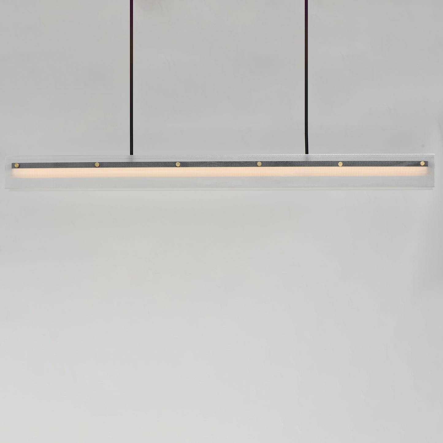 Spectre 61.5" Linear Pendant Black/Natural Aged Brass by Maxim Lighting