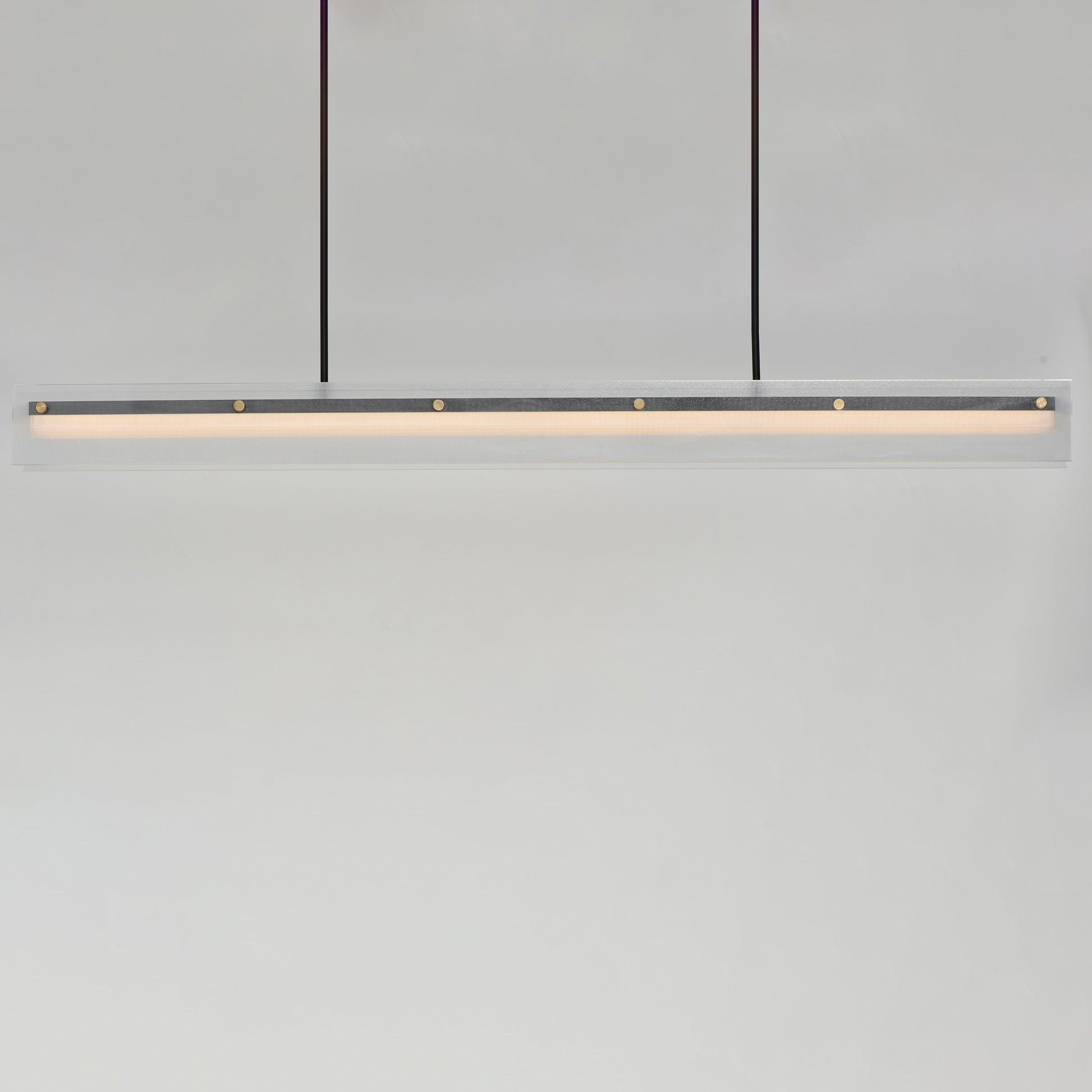 Spectre 61.5" Linear Pendant Black/Natural Aged Brass by Maxim Lighting