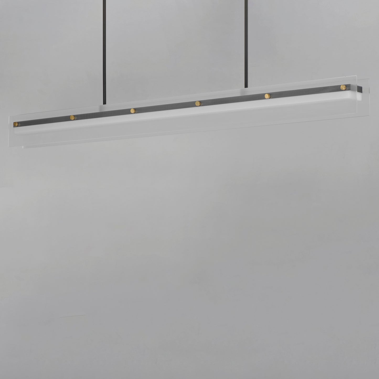 Spectre 61.5" Linear Pendant Black/Natural Aged Brass by Maxim Lighting